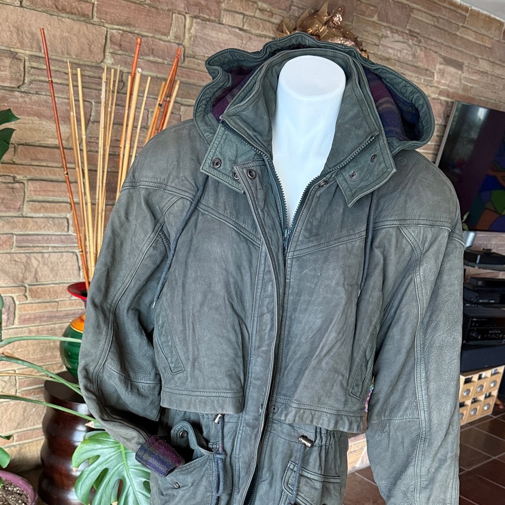 Wilsons Leather Hooded Jacket